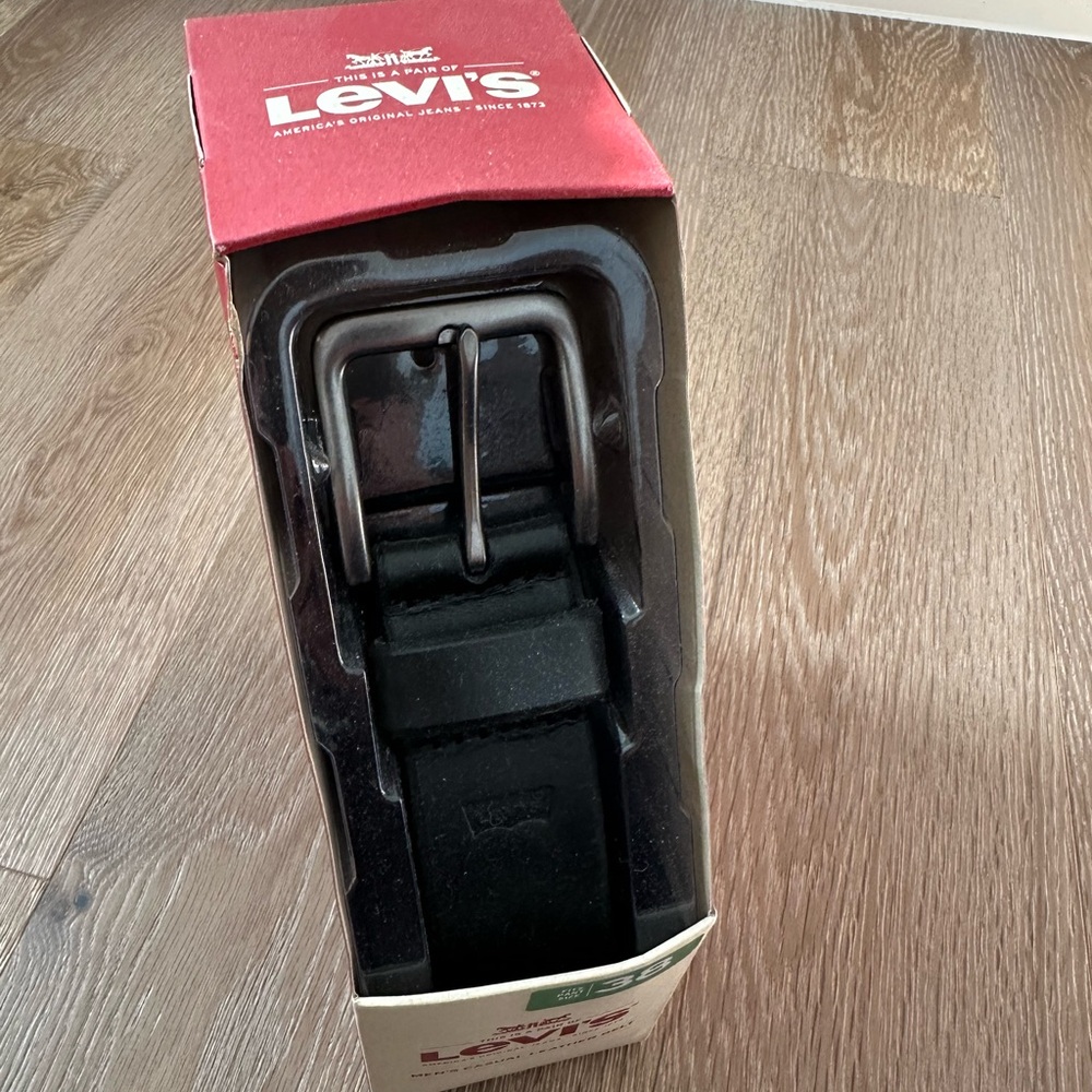 Levi's Men’s Casual Leather Black Belt